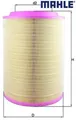 Produktbild: MAHLE LX2082 Luftfilter Luftfiltereinsatz