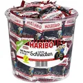 Produktbild: Haribo Lakritz Lakritzschnecken, 100 Minibeutel, 1,3kg, Dose
