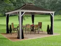 Produktbild: Sojag Pavillon Gazebo Messina, (Set), BxT: 363x483 cm, mit Moskitonetzen