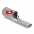 Produktbild: 10 Stück Kalitec Stiftkabelschuh 35mm² Set unisoliert Kupfer verzinnt Flachstift