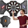 Produktbild: Outtec® Elektronische Dartscheibe, Dartautomat, Dartboard mit LED-Bildschirm - 31 Spiele 285 Variationen für 1-8 Spieler, inkl. 6 Darts und 12 Sp...