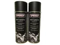 Produktbild: 2 Spraydosen Spray schwarz matt Sprühdose Lack Sprühfarbe Mattlack Tiefschwarz