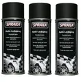 Produktbild: schwarz matt Lackspray 3 x 400ml Sprühlack Spraydose Autolack Spraila 300021