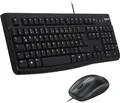 Produktbild: Logitech USB-Tastatur und Maus-Set – Präzises Arbeiten mit hohem Tippkomfort Tastatur- und Maus-Set