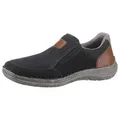 Produktbild: Rieker Slipper Halbschuh, Freizeitschuh, Schlupfschuh mit luftigem Mesh blau|braun 45 EU