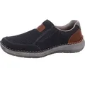Produktbild: Rieker Herren Halbschuh Slipper 03053, Größe:45 EU, Farbe:Blau - Blau - 45