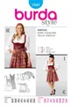 Produktbild: BURDA 7443 Dirndl Kleid Mit Schürze Damen Nähmuster Größen 10 - 24