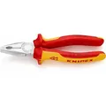 Produktbild: KNIPEX   Kombizange, 180mm, Vorstehende Schneide, Schutzisoliert 1000V, 2-Komponenten,