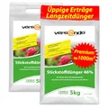 Produktbild: versando 10kg Stickstoffdünger bis 1000m²: 46% UREA Stickstoff für Rasen, Gemüse, Blumen von Frühjahr bis Herbst, fördert üppiges Blattwachstum mit Langzeitwirkung - Premium Qualität