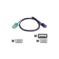 Produktbild: ATEN 2L-5201U - Tastatur- / Video- / Maus- (KVM-) Kabel - USB, HD-15 (VGA) (M) zu 15-polig SPHD (M) - 1,2m - für KVM on the NET CS1708i, CS1716i (2L-5201U)