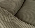 Produktbild: Cuddle Wuff Hundebett aus geripptem Samt mit handgewebter Optik Olivia M-L 85 x 63 cm khaki