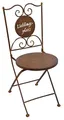 Produktbild: levandeo Stuhl Gartenstuhl H89cm Klappstuhl Rost Garten-Deko Rostdeko Lieblingsplatz Braun Antik Edelrost