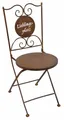 Produktbild: Stuhl Gartenstuhl H89cm Klappstuhl Garten-Deko Rost Rostdeko Lieblingsplatz