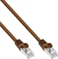 Produktbild: Patchkabel, SF/UTP, Cat.5e, braun, 5,00m RJ45 (Inline)