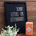Produktbild: Skinny Letterboard Buchstaben Set in Rae Dunn inspirierter Schriftart Perfekt...