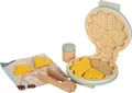 Produktbild: Waffeleisen-Set „tasty“, aus Holz, mit Stoff-Waffel zum Teilen, Spielzeug