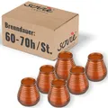 Produktbild: Glaswindlicht Flairlight in Braun, Brenndauer ca. 60-70 Std., Kerze im Glas -  6