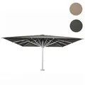 Produktbild: Gastronomie-Luxus-Sonnenschirm HWC-D20b, XXL-Schirm Marktschirm, 5x5m (Ø7,2m) Polyester/Alu 87kg ~ anthrazit