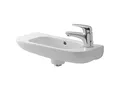 Produktbild: Duravit D-CODE Handwaschbecken mit Überlauf, Hahnlochbank, 500 x 220 mm, 1 Hahnloch rechts weiß