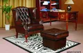 Produktbild: Edler Chesterfield Ohrensessel Birmingham mit Hocker Relaxsessel UVP*2.590