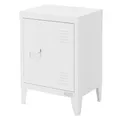 Produktbild: ML-Design Aktenschrank, 40x30x57,5 cm, Weiß, aus Stahl, Büroschrank mit 4 Beinen, Kleiner Lagerschrank, Einzeltür Metallschrank Stahlschrank Aufbewahrungsschrank Schrank Sofatisch Beistelltisch Tisch