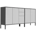 Produktbild: Mid.you Sideboard, Anthrazit, Weiß, Metall, 4 Fächer, 2 Schublade(n) Schubladen, 184.5x86x33 cm, Made in Germany, erweiterbar, stehend, in verschiedenen Größen erhältlich, Wohnzimmer, Kommoden & Sideboards, Sideboards