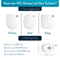 Produktbild: Benkstein WC-Sitz Premium Toilettendeckel antibakteriell oval weiß (9-St), Duroplast Klodeckel mit Quick-Release-Funktion und Absenkautomatik