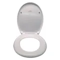 Produktbild: Benkstein® Toilettendeckel mit Absenkautomatik oval weiß – antibakterieller WC S