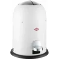 Produktbild: Wesco Mini Master Kosmetik-Treteimer, Abfalleimer, Mülleimer, Kosmetikeimer, Stahlblech, Weiß Matt, 6 L, 180112-74 - Weiß