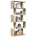 Produktbild: vidaXL Raumteiler-Bücherregal 5 Etagen Sonoma-Eiche 70x24x161 cm