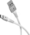 Produktbild: GOOBAY 74532 - Sync- & Ladekabel, USB-C -> USB-A, 60 W, 3.0 m, Textil, weiß