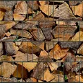 Produktbild: Bedruckter Sichtschutz KAMINHOLZ Zaun Sichtschutzstreifen