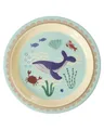 Produktbild: Rice Melamin Kinderteller Teller - Blau - Ocean Print