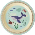 Produktbild: Rice by Rice Melamine Kids Lunch Plate With Blue Ocean Print 22,0 Größe Standard