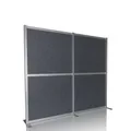 Produktbild: hjh OFFICE Akustiktrennwand Panel Lärmschutz FLEXMIUT MODUL 167x192 PET grau 575