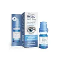 Produktbild: Dr. Theiss HYDRO med Blue Augentropfen mit pharmazeutischer Hyaluronsäure | Befeuchtet & mindert Rötungen bei trockene Augen und intensiviert so das Augenweiß | Blue Drops | ohne Konservierungsstoffe