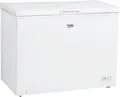 Produktbild: Beko CF316EWN Gefriertruhe, Kühltruhe, 308 l Nutzvolumen, 1 Gefriergutkorb, Temperaturalarm, Transportrollen, LED-Anzeigesystem, 40 db(A), in unbeheizten Räumen nutzbar, Weiß