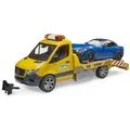 Produktbild: Bruder® Spielzeug-Auto bruder MB Sprinter Autotransport mit Roadster gelb blau 1:16 gelb