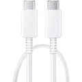 Produktbild: Samsung Ladekabel EP-DN975BWEGWW, weiß, 1m, USB-C auf USB-C, 100W Schnellladekabel