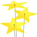 Produktbild: 3 Stück SUNPLAY Sonnenfänger Ø20cm Suncatcher, Gartenstecker Sterne Lisa GELB