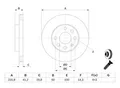 Produktbild: BOSCH Bremsscheibe 0986479b84 belüftet 240mm 20mm für Opel Vaughall