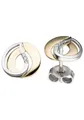 Produktbild: JOBO Paar Ohrstecker Ohrringe mit 6 Diamanten, 585 Gold bicolor