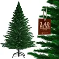 Produktbild: Casaria® Weihnachtsbaum Künstlich 140 150 180 240 Cm Dichte Spitzen Schneller Aufbau Metallständer Wie Echt Schwer Entflammbar Tannenbaum  Edeltanne 140cm