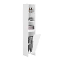 Produktbild: SoBuy BZR158-W Hochschrank Badschrank mit Wäschesack Wäscheschrank Badregal Badezimmerschrank Badezimmermöbel Weiß BHT ca. 30x170x30cm