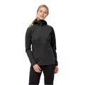 Produktbild: Jack Wolfskin Softshelljacke Go Hike (Kapuze, winddicht, wasserabweisend) schwarz Damen