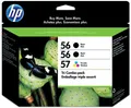 Produktbild: HP 56/56/57 Ink Cartridge Tri-Pack, Schwarz, cyan, magenta, Gelb