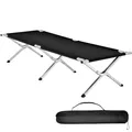 Produktbild: Feldbett aus Aluminium Gästebett Klappbett Campingbett schwarz B-Ware