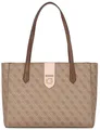 Produktbild: GUESS Rossana Society 4g Logo Damen Shopper Einkaufstasche IN Lattee