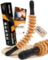 Produktbild: Grovetix Massageroller Faszienstab aus hochwertigem Buchenholz Faszienrolle holz ideal für eine schonende und gleichzeitig effektive Massage