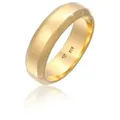 Produktbild: Kuzzoi Silberring Herren Bandring Basic 925 Silber goldfarben 62